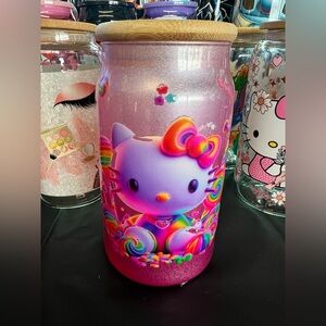 Glass beer can with uvdtf hand made